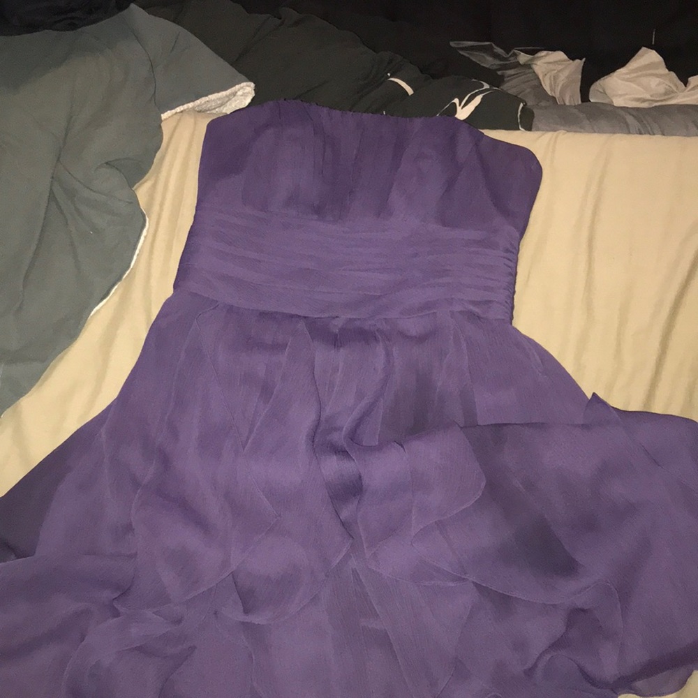 David’s bridal dark purple dress